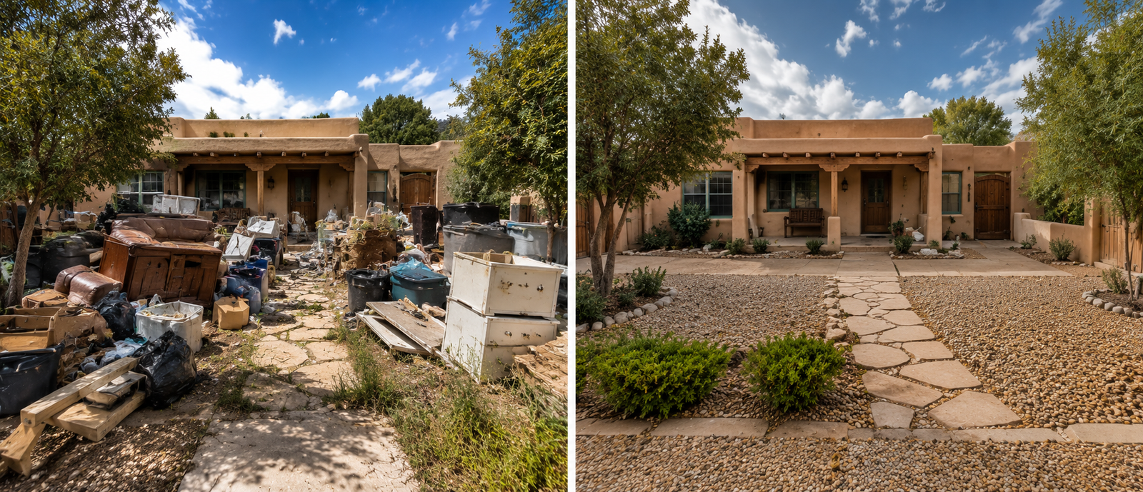 Full PropertyEstate Cleanout before after