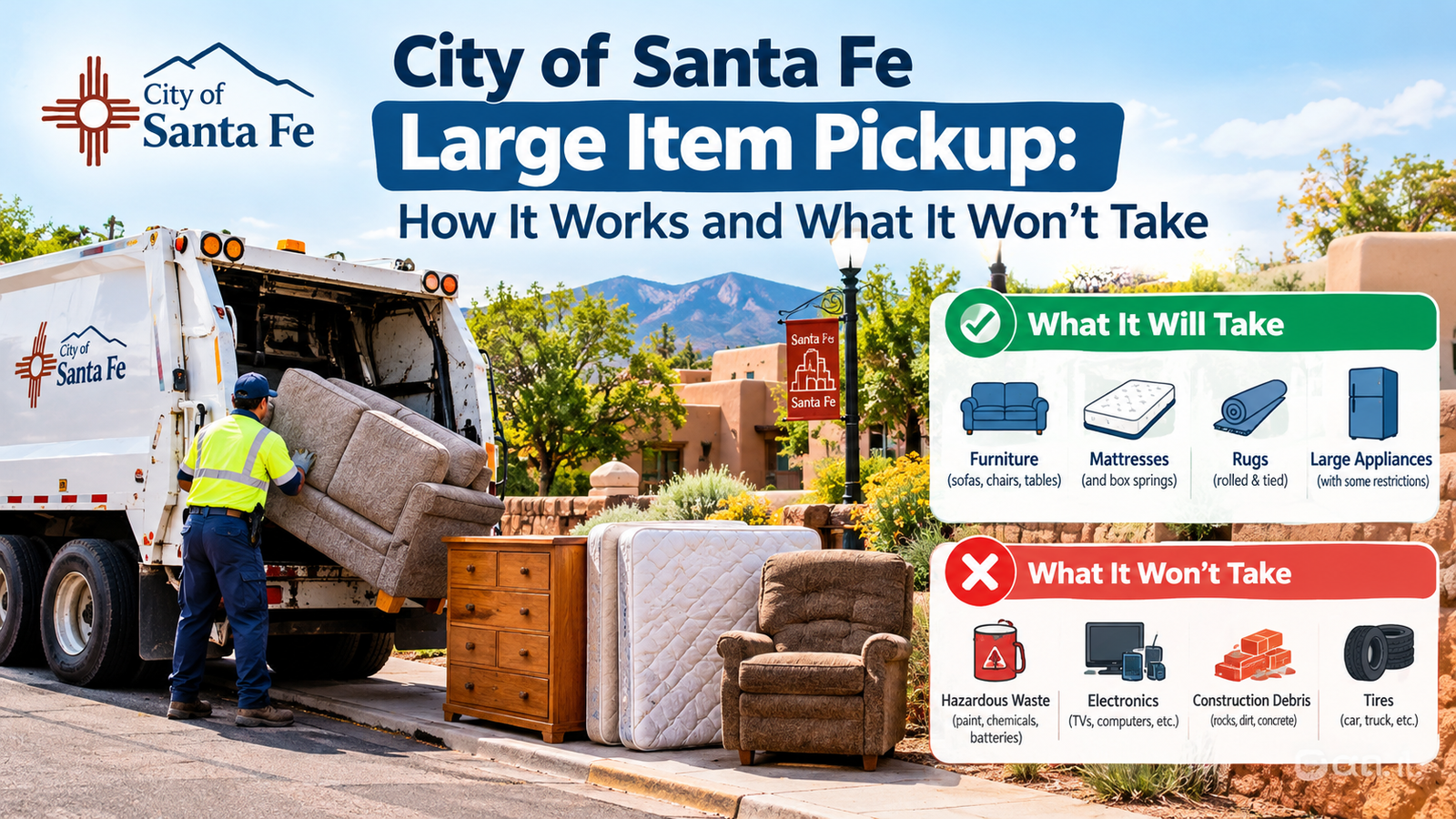 City of Santa Fe Large Item Pickup: How It Works and What It Won’t Take